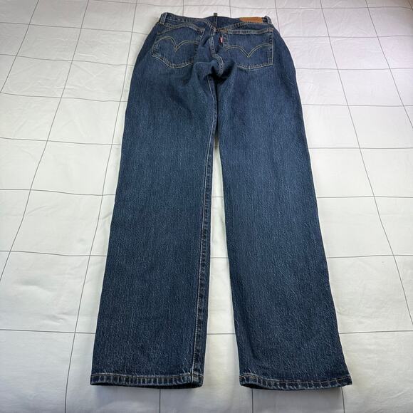 Levi's Premium Jeans Womens 29x34 Blue 501 Curve Dark Wash Button Fly Denim - Picture 3 of 16